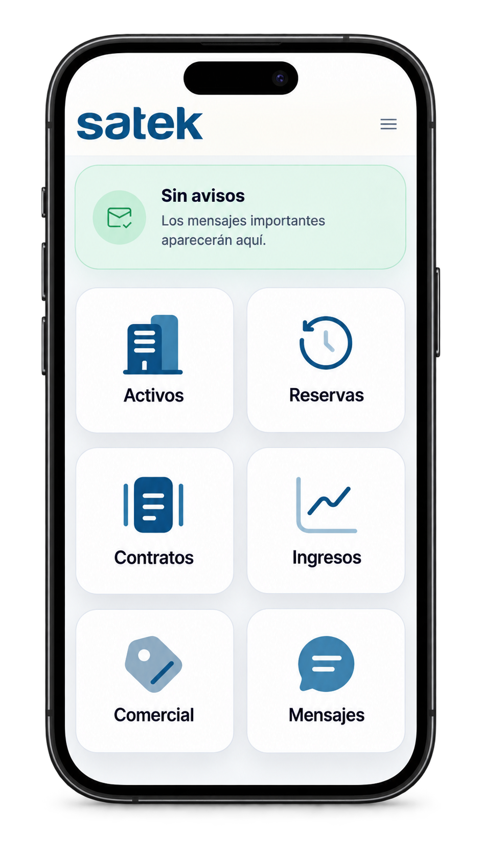 Aplicación móvil de Satek